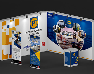 Booth Designing With Standee and wall banners