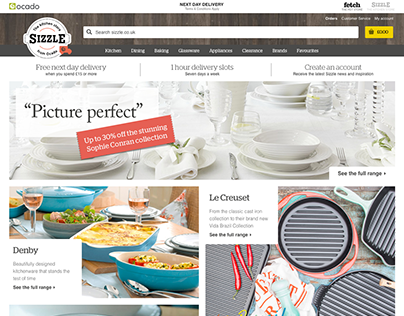 Sizzle.co.uk - The Kitchen Store from Ocado
