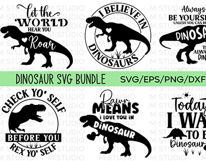 Dinosaur SVG Bundle