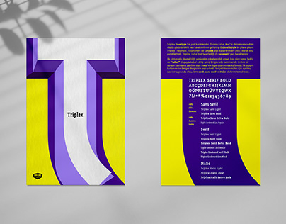 TRIPLEX, Typeface Specimen Design
