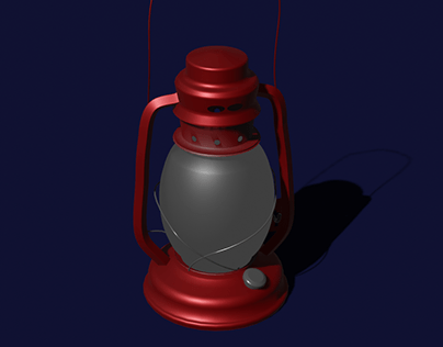 Kerosene lamp 3D Model Blender 2.79