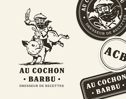 Logo Au Cochon Barbu