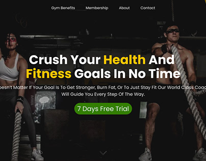 CrossFit Gym Landing Page