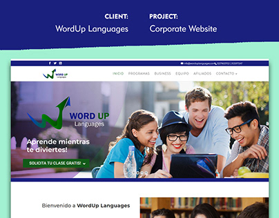 WordUp Languages - Educational & Corporate Website