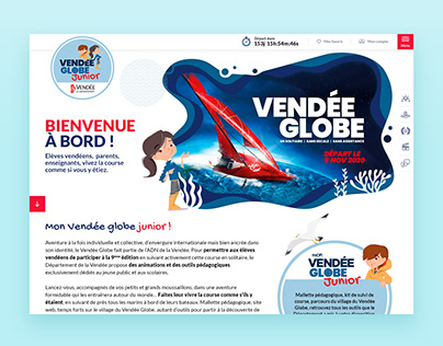 Vendée Globe Junior - UX/UI