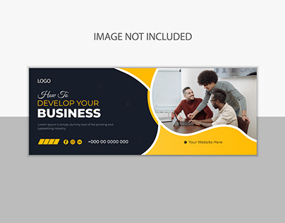 Business facebook cover design and banner template