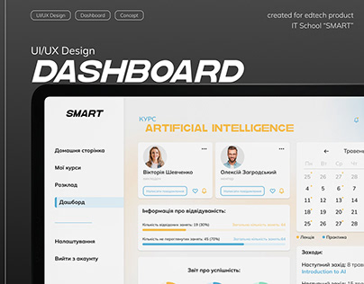 Dashboard for Education platform | UI/UX Design
