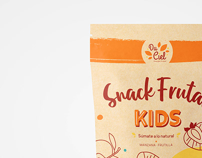 Diseño packaging Snack Frutal Du Ciel
