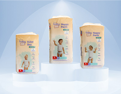 ebebek baby me Nappy Pants Packaging Design