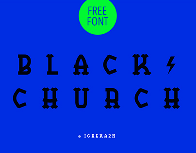 BlackChurch - Free Font