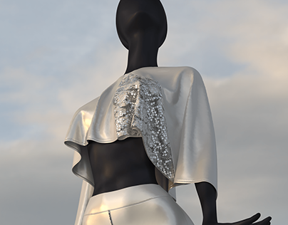 Elegant 3D Virtual Wedding Gown dress | Fashion desigN