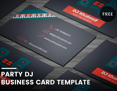 Free Wedding DJ Business Card Template