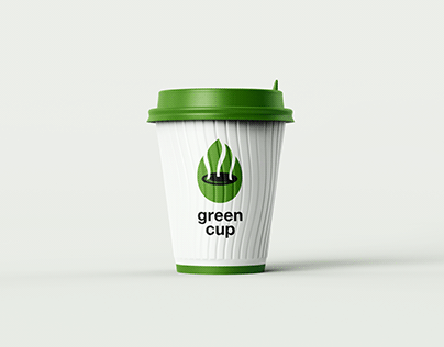 green cup vegan cafeteria logo