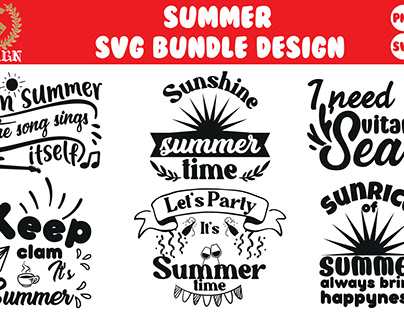 Summer T-Shirt SVG Bundle