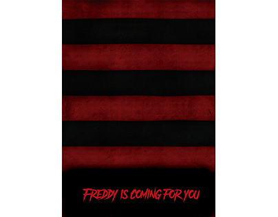 Releitura do cartaz de "A Nightmare on Elm Street"