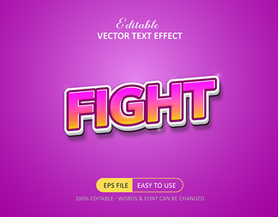 Editable Fight style text