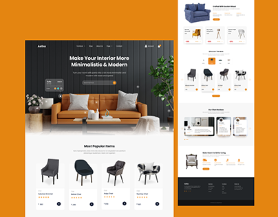 Astha Furniture Store Web Design