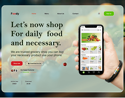 grocery landing page