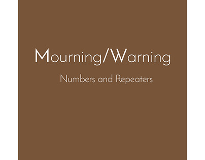 Mourning/Warning 2 artist's book