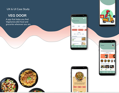VEG DOOR | Food App For Vegetarians | UI/UX Case Study