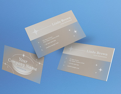 Grey Gothic Business Card