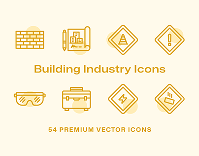 54 Building Industry Icons