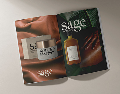 Skincare Logo, Package Design, & Advertisement