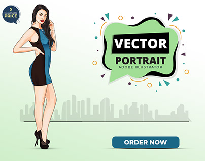 Vector Portrait Stand Model