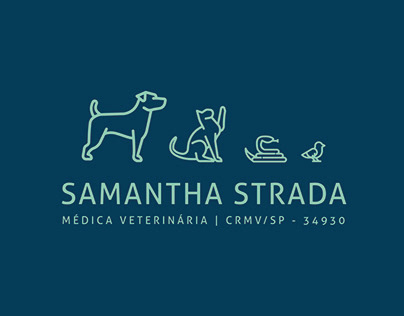 LOGO E IDENTIDADE VISUAL | Veterinária Samantha Strada