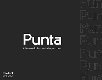 Punta | A New Geometric Sans With Sharp Corners