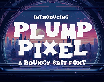 Plump Pixel – Bouncy 8Bit Font