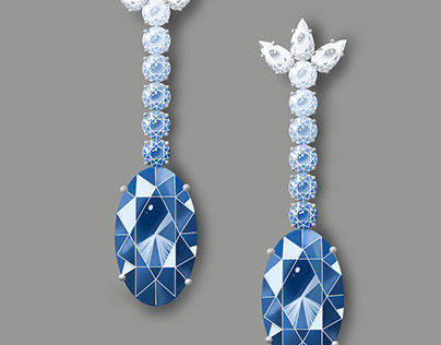 Project thumbnail - sapphire earrings