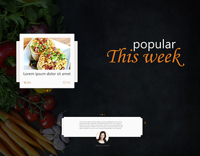 Food marketplace Website Concept