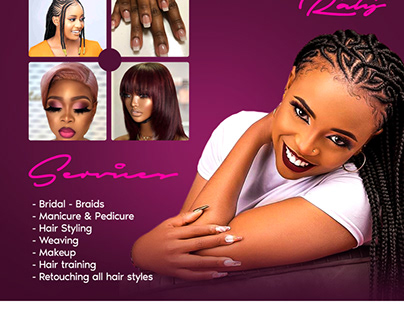 Beauty and Hairdressing flyer design