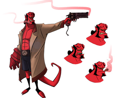 Character Design (fanart) Hellboy