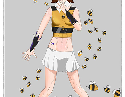 Gabee, the bee girl