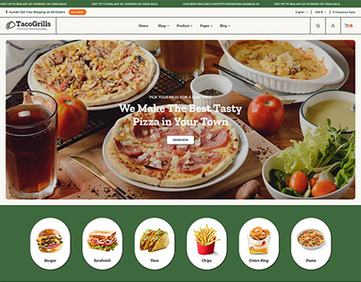 TacoGrills – Burger, Pizza – eCommerce Theme