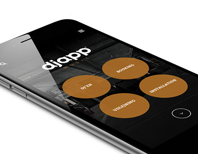 Djapp logo and webdesign