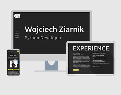 Wojciech Ziarnik Python Developer - UX/UI