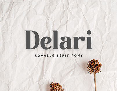 Delari, Lovable Serif Font!