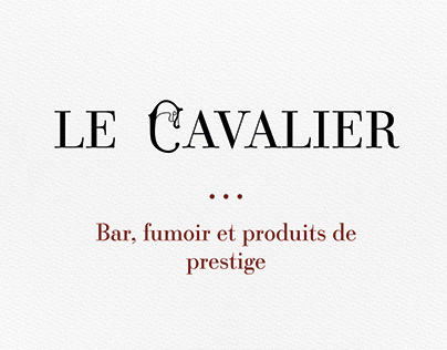 Project thumbnail - Identité visuelle: Le Cavalier (bar et fumoir)