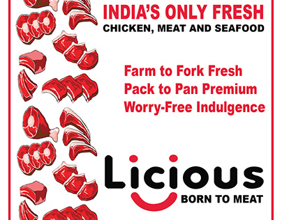 Poster Design of Licious Brand