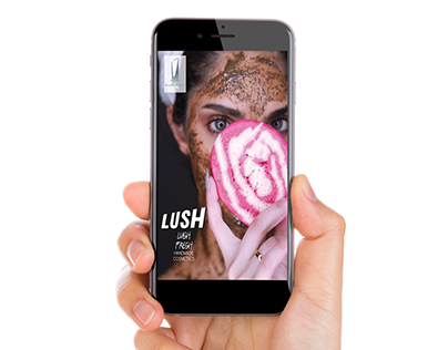 Advertising campaign for Lush brand