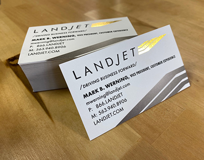 Landjet Business Card Design