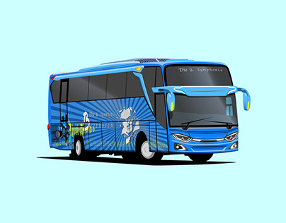 Nusantara Jet Bus 3 Symphonie - Project Vector Bus