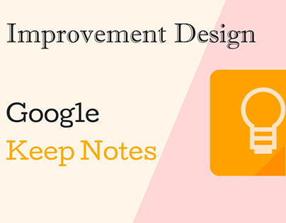 Keep Notes Improvement Design