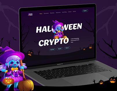 (Halloween)- Crypto Gaming Landing Page.