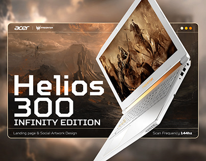Helios 300 - Landing page & Social Artwork
