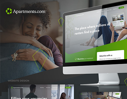 Apartments.com website and Marketing collateral