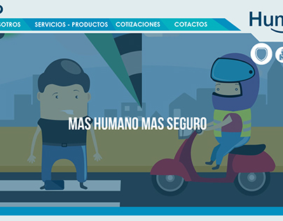Diseño web "Humano Seguros"